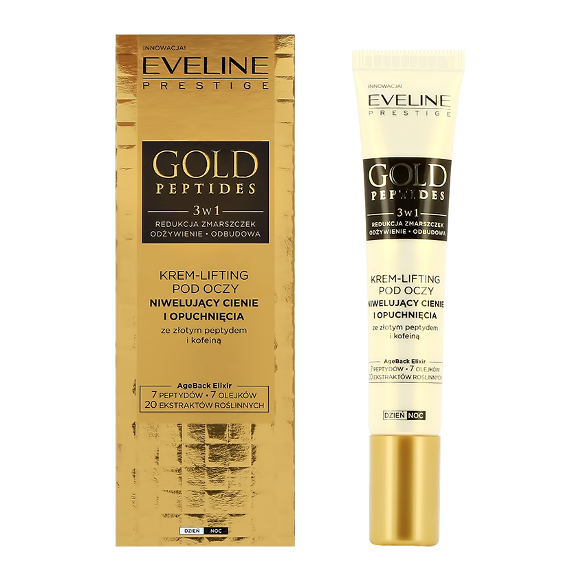 EVELINE Крем-лифтинг для кожи вокруг глаз EVELINE GOLD PEPTIDES антивозрастной 20 мл крем лифтинг для кожи вокруг глаз eveline gold peptides антивозрастной 20 мл