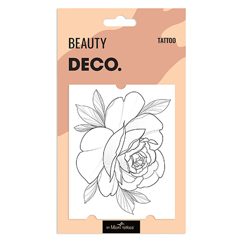 

Татуировка для тела DECO. REAL TATTOO by Miami tattoos переводная Graphite peony