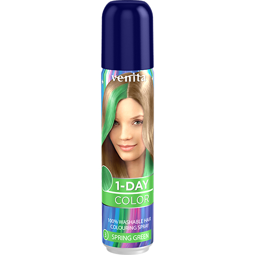 

Спрей для волос оттеночный VENITA 1-DAY COLOR тон Spring Green весенняя зелень 50 мл