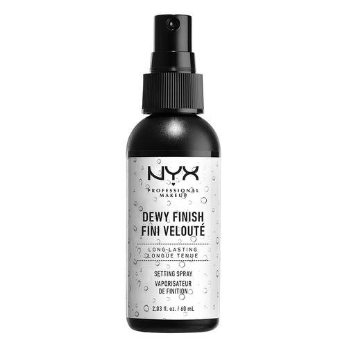 Спрей-фиксатор макияжа NYX PROFESSIONAL MAKEUP DEWY FINISH SETTING SPRAY сияющий 60 мл