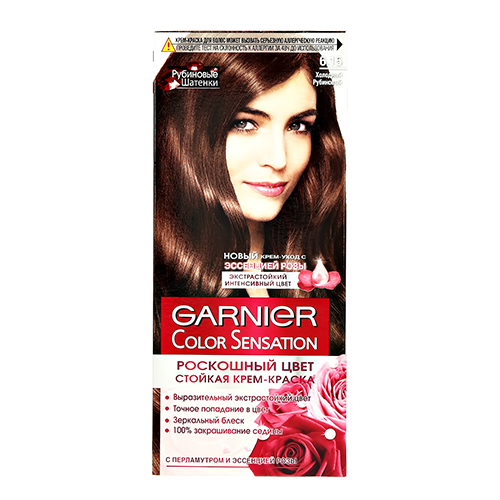 

Краска для волос GARNIER COLOR SENSATION тон 6.15 Холодный рубиновый