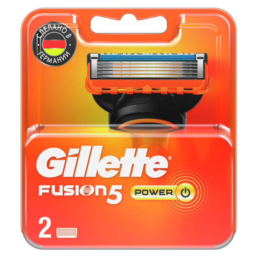 Кассеты для станка GILLETTE FUSION 5 POWER 2 шт цена и фото