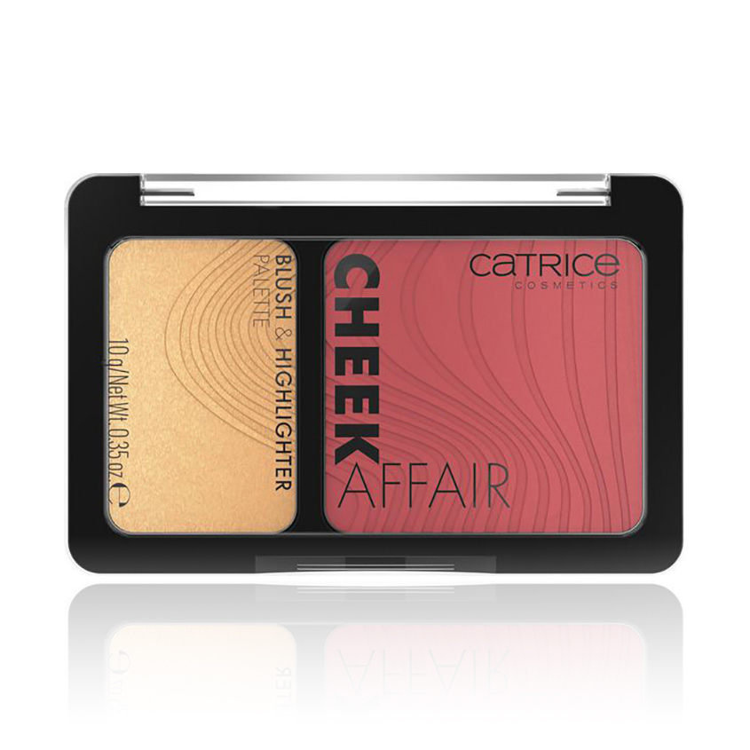 румяна catrice cheek lover oil infused blush 9 гр Палетка для лица CATRICE CHEEK AFFAIR Blush & Highlighter тон 020