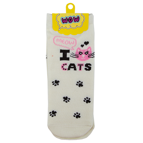 

Носки женские SOCKS I cats white р-р единый