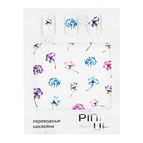 

Наклейки для ногтей переводные PINK UP DECOR FLOWERS тон 594