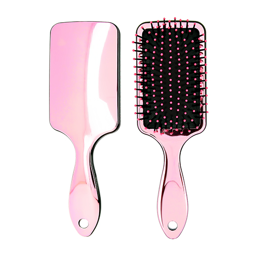 

Расческа для волос LADY PINK METAL массажная квадратная розовая