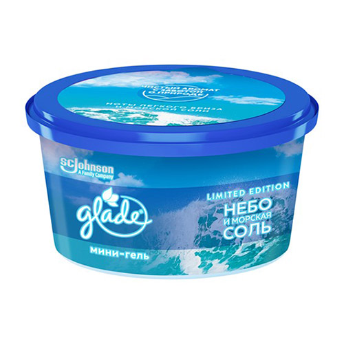 

Освежитель воздуха GLADE мини-гель Небо и морская соль 70 г