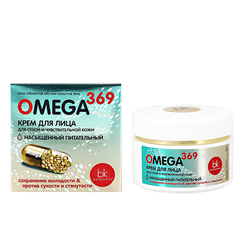 Крем для лица BELKOSMEX OMEGA 369 для сухой и чувствительной кожи 48 г - фото 1