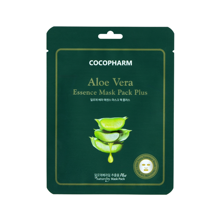 Маска для лица COCOPHARM PACK PLUS с экстрактом алоэ 25 мл