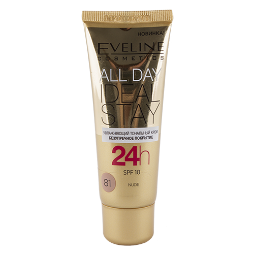 

Крем тональный для лица EVELINE ALL DAY IDEAL STAY тон 81 увлажняющий