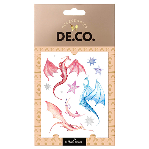 

Татуировка для тела DE.CO. FAIRYTALE by Miami tattoos переводная Dragons