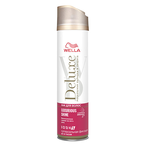 

Лак для волос WELLA DELUXE LUXURIOUS SHINE Суперсильная фиксация 250 мл