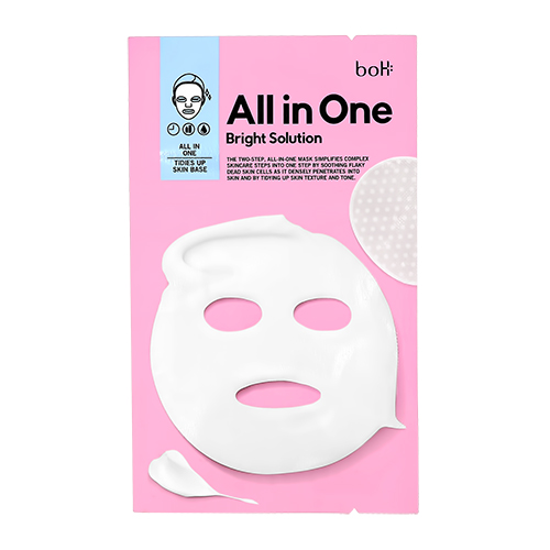 

2-Ступенчатая система ухода за лицом BOH ALL IN ONE для сияния кожи подушечка для увлажнения кожи + маска для лица 7 г + 25 г
