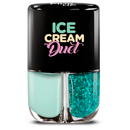 

Набор лаков для ногтей PINK UP LIMITED ICE CREAM DUET тон 08 2x4 мл