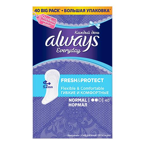 

Прокладки ежедневные ALWAYS Normal 40 шт