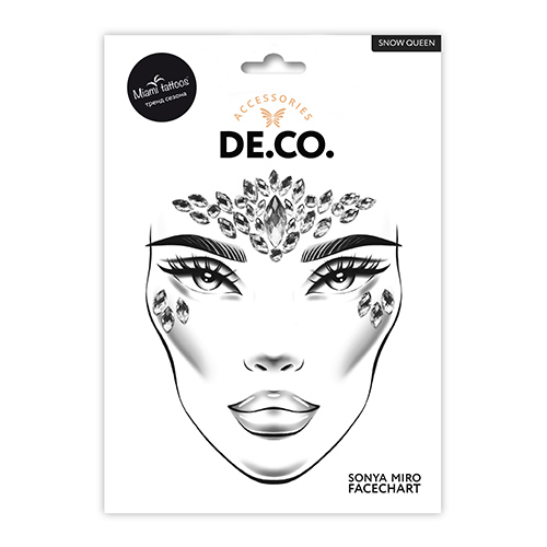 

Кристаллы для лица и тела DECO. FACE CRYSTALS by Miami tattoos Snow Queen
