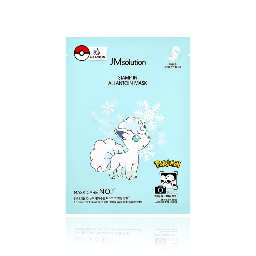 маска для лица jmsolution pokemon с аминокислотами 30 мл Маска для лица JMSOLUTION POKEMON с аллантоиином 30 мл