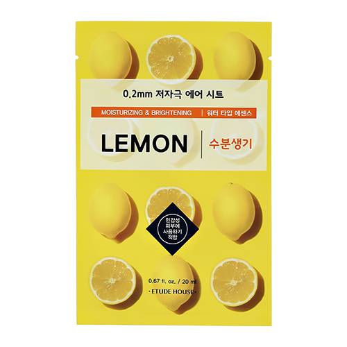 Маска для лица `ETUDE` с экстрактом лимона (увлажняющая и для сияния кожи) 20 мл