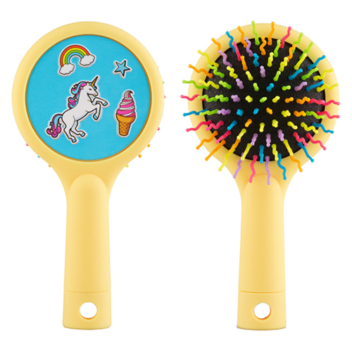 

Расческа для волос массажная MISS PINKY RAINBOW желтая