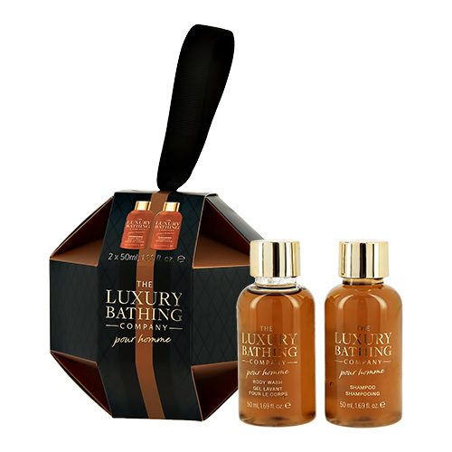 

Набор подарочный мужской THE LUXURY BATHING BY GRACE COLE POUR HOMME гель для душа 50 мл, шампунь для волос 50 мл