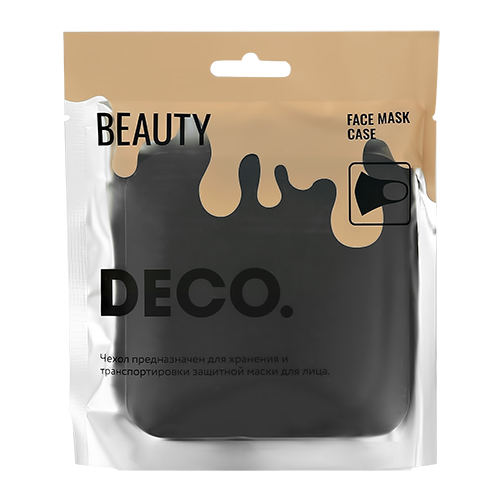 Чехол для защитной маски `DECO.` black 10,5*10,5mm