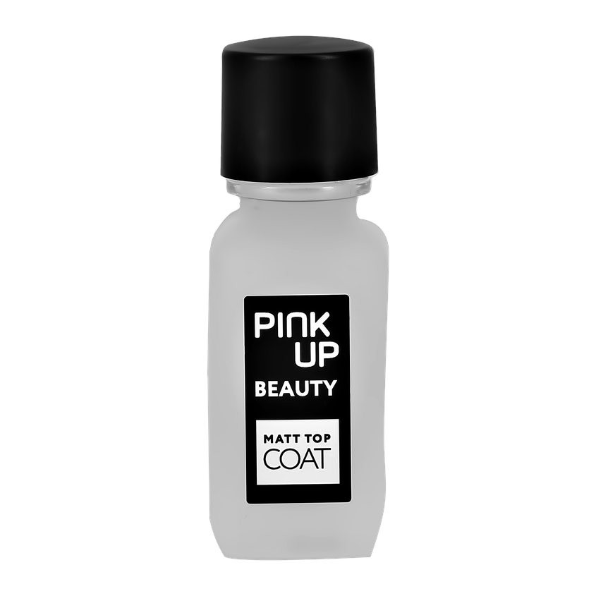 Матирующее верхнее покрытие для ногтей PINK UP BEAUTY Matt top coat 11 мл верхнее покрытие для ногтей pink up матирующее верхнее покрытие для ногтей beauty matt top coat