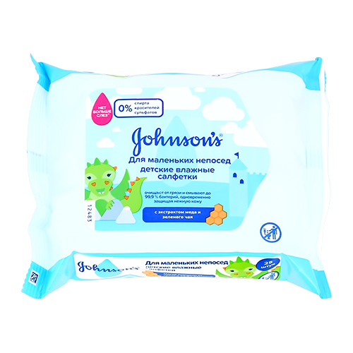 

Салфетки детские JOHNSONS BABY PURE PROTECT влажные 25 шт