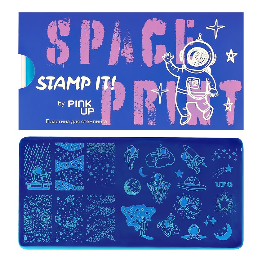 PINK UP Пластина для стемпинга PINK UP STAMP IT! SPACE PRINT