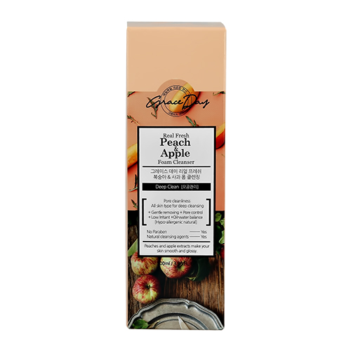 Пенка для умывания `GRACE DAY` с экстрактом персика и яблока 100 мл
