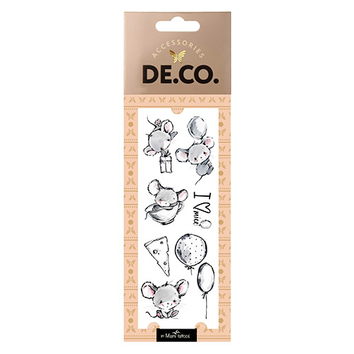 

Татуировка для тела DE.CO. CELEBRATION by Miami tattoos переводная Mice