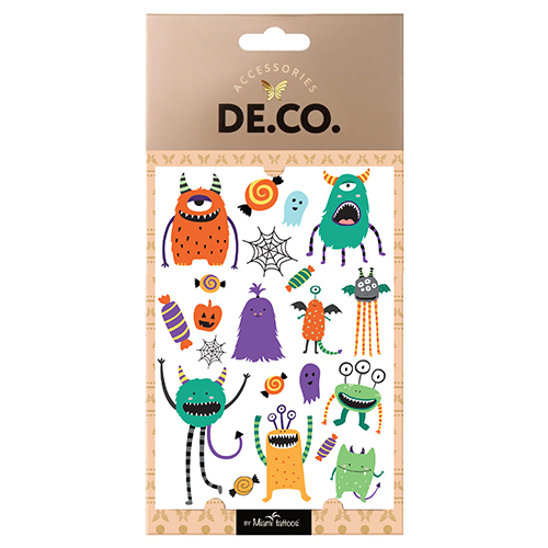 

Татуировка для тела DE.CO. BEAUTY BOO by Miami tattoos переводная Monsters