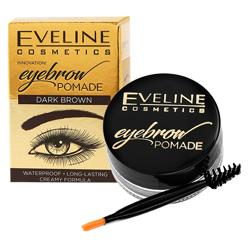 Помада для бровей EVELINE EYEBROW POMADE тон Dark brown