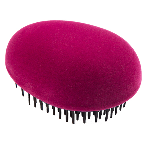 

Щетка для волос LADY PINK DETANGLING BRUSH распутывающая бархатная малиновая