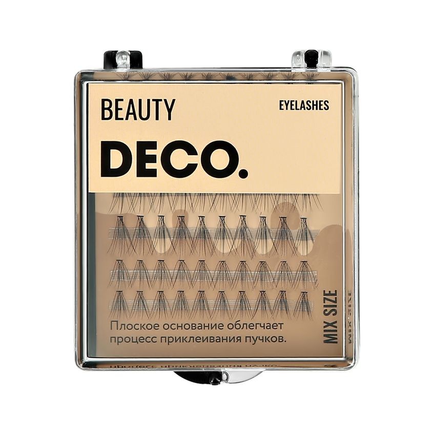 

Пучки ресниц DECO. с плоским основанием mix size