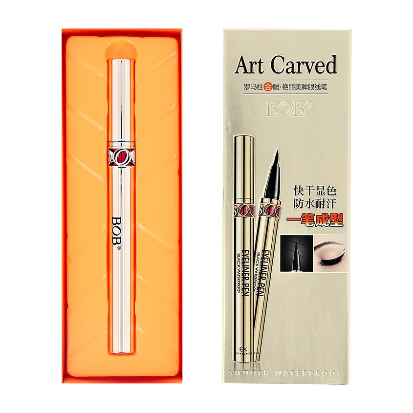 BOB Подводка для глаз BOB ART CARVED EYELINER водостойкая черная