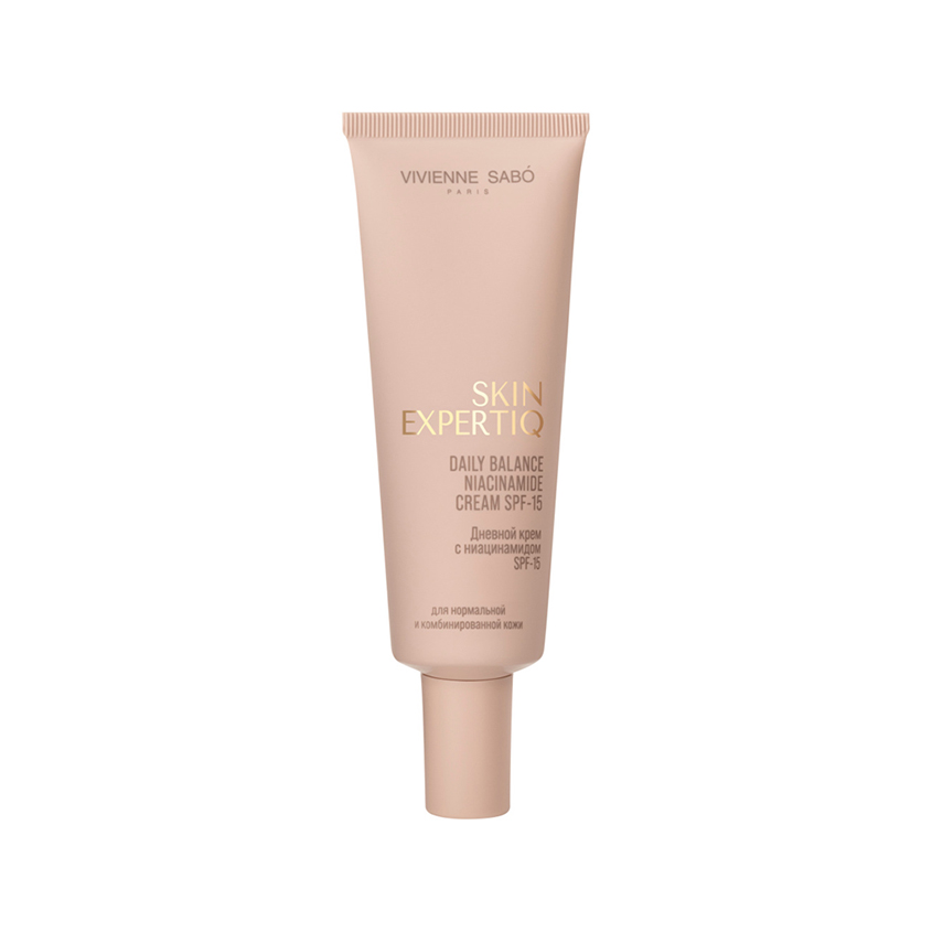 Крем для лица VIVIENNE SABO SKIN EXPERTIQ дневной с ниацинамидом SPF-15 для нормальной и комбинированной кожи 50 мл