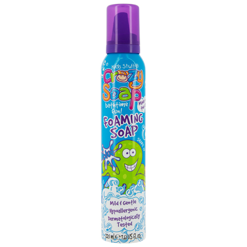 Мусс-пена для детских забав и купания KIDS STUFF CRAZY SOAP голубая 225 мл