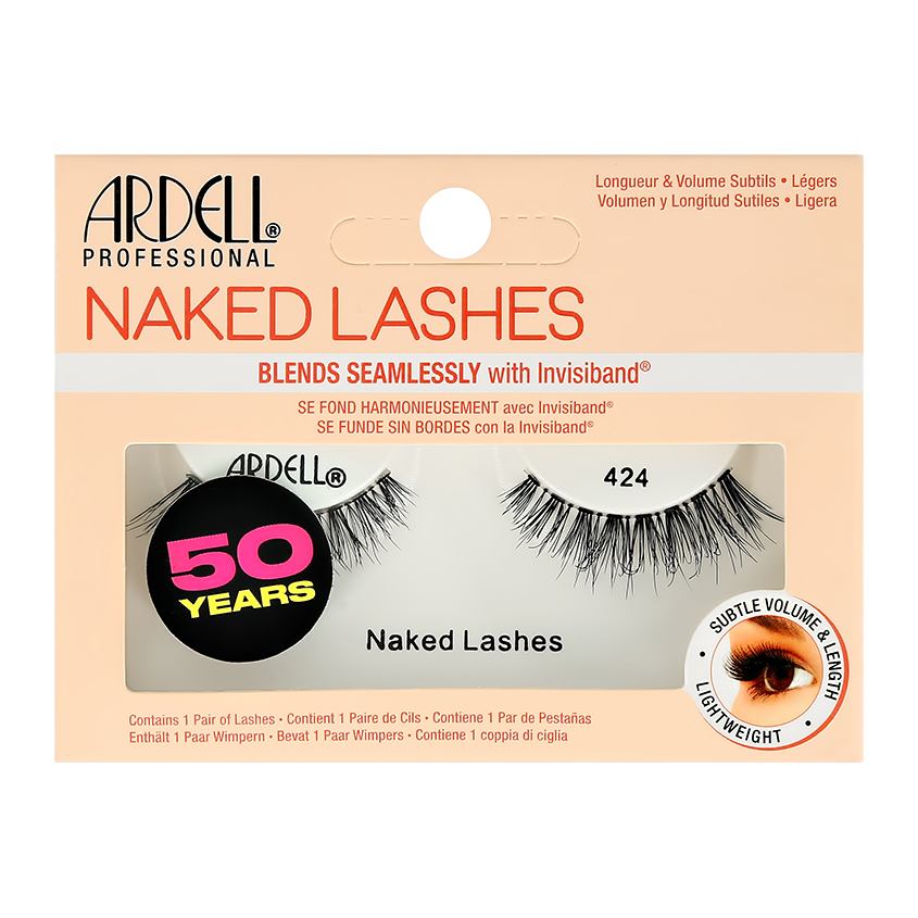 Коллекция Naked Lashes это совершенные модели ресниц, с едва заметным прикосновением. Невесомые и такие же утонченные как собственные реснички, они созданы для ультра естественного образа. Мягкая, прозрачная тесьма повторяет все изгибы века и едва ощутима в течение всего дня.br /br /Многоразовое использование – высокое качество и уникальные технологии признаны мировыми экспертами и простыми женщинами. Ресницы Ardell рассчитаны до 30 применений, что делает их экономически выгодными.br /br /Силиконовая тесьма – еще одно уникальное достоинство ресниц Ardell. Благодаря чему, использовать их одно удовольствие в отличии от других, жестких ресниц. Тесьма надежно фиксируется у внешнего и внутреннего уголках, благодаря своей легкости и подвижности.br /br /Безопасность – ресницы Ardell проходят тщательную антисептическую обработку и стерилизацию, что делает их абсолютно безопасными для вас и ваших глаз.