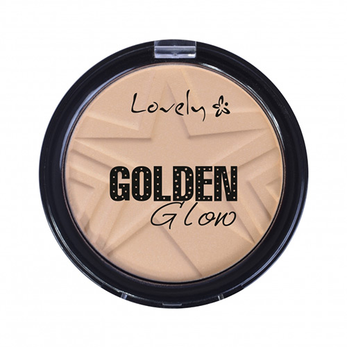 Пудра для лица компактная `LOVELY` GOLDEN GLOW тон 1