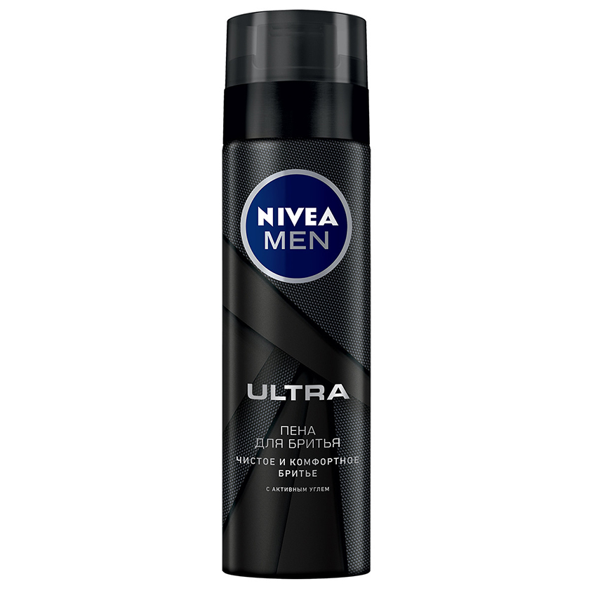 Пена для бритья NIVEA MEN ULTRA с активированным углем 200 мл