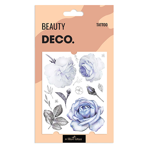 

Татуировка для тела DECO. FROST FLOWER by Miami tattoos переводная Cold bouquet