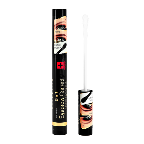 Корректор для бровей `EVELINE` EYEBROW CORRECTOR 5 в 1 тон бесцветный