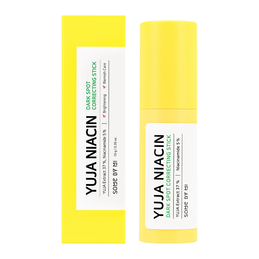 some by mi yuja niacin dark spot correcting stick корректирующий стик для кожи с экстрактом юдзу и ниацином Стик для лица SOME BY MI YUJA NIACIN с экстрактом юдзу корректирующий следы от несовершенств кожи 10 г