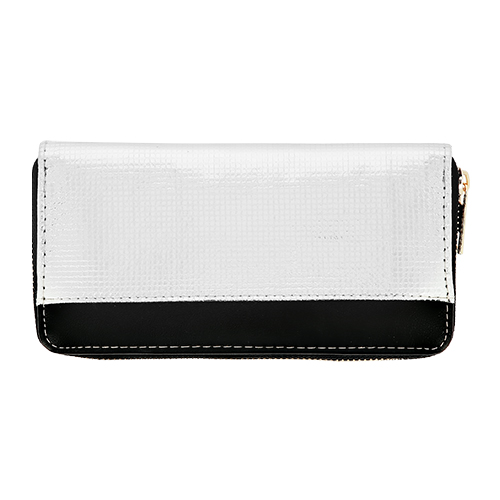 

Кошелек LADY PINK серебристо-черный большой