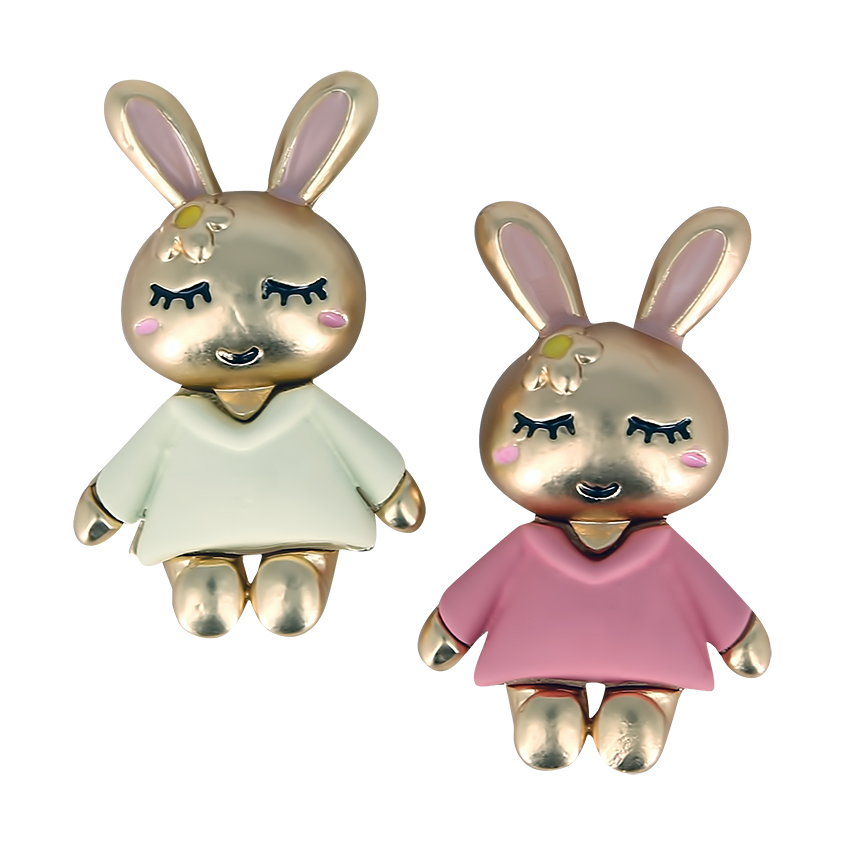 

Набор брошей LADY PINK FUNNY RABBITS 2 шт