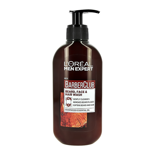 

Гель для умывания LOREAL BARBER CLUB CEDARWOOD ESSENTIAL OIL 3 в 1для лица, бороды и волос 200 мл