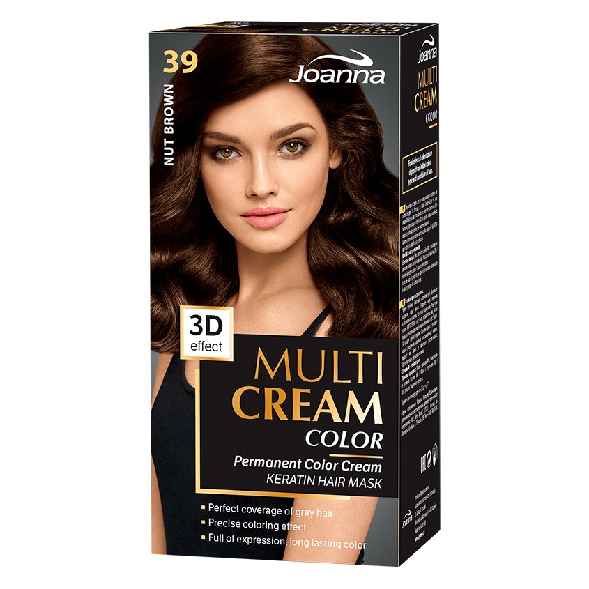 Краска для волос JOANNA MULTI CREAM 3D Ореховый тон 39