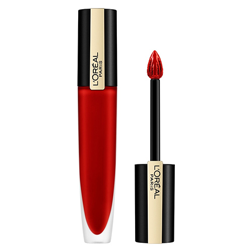 Помада для губ `LOREAL` ROUGE SIGNATURE жидкая тон 203 металлик