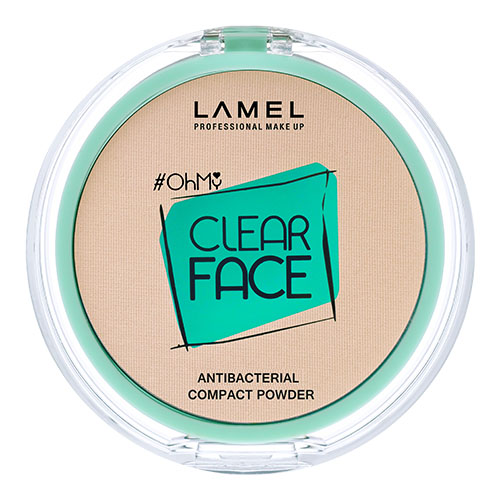 Пудра компактная для лица LAMEL PROFESSIONAL OH MY CLEAR FACE POWDER тон 401