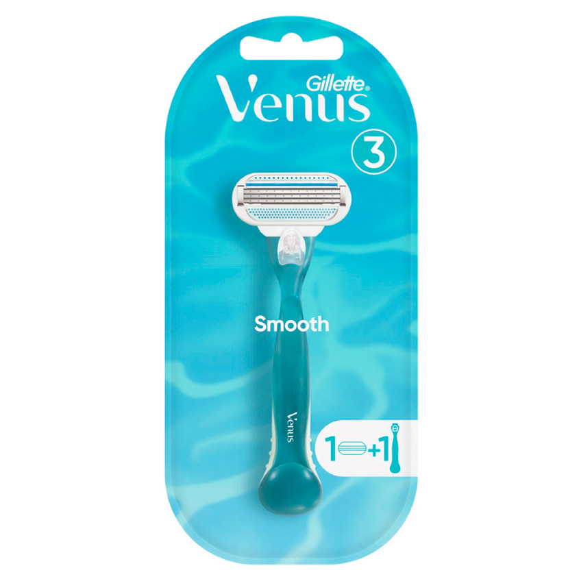 GILLETTE Станок для бритья GILLETTE VENUS SMOOTH с 1 сменной кассетой станок для бритья gillette бритва с 1 сменной кассетой venus platinum